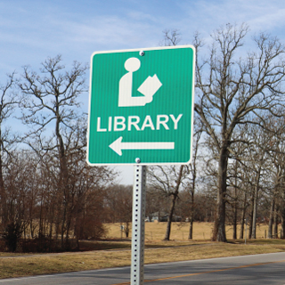 Library Traffic Sign