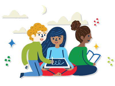 People paddling boat